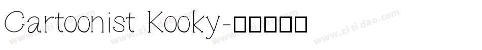 Cartoonist Kooky字体转换